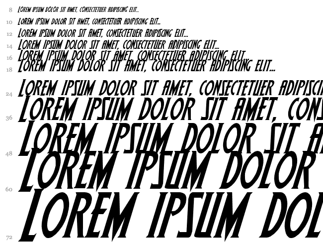 Wolf's Bane Italic Wasserfall 