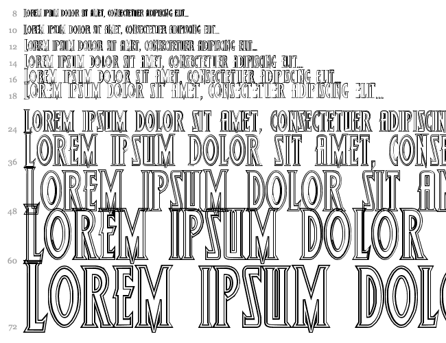 Wolf's Bane Outline Cascade 