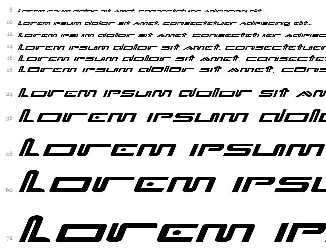 Xephyr Expanded Italic Водопад 