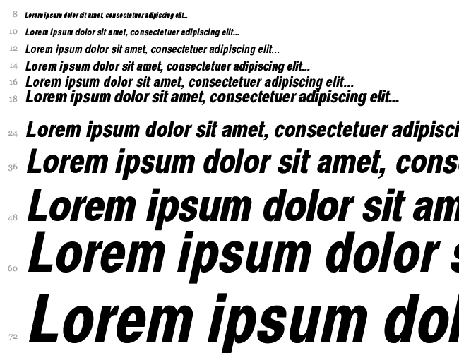 Xerox Sans Serif Narrow Wasserfall 