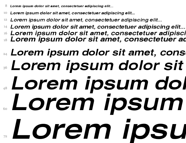 Xerox Sans Serif Wide Wasserfall 