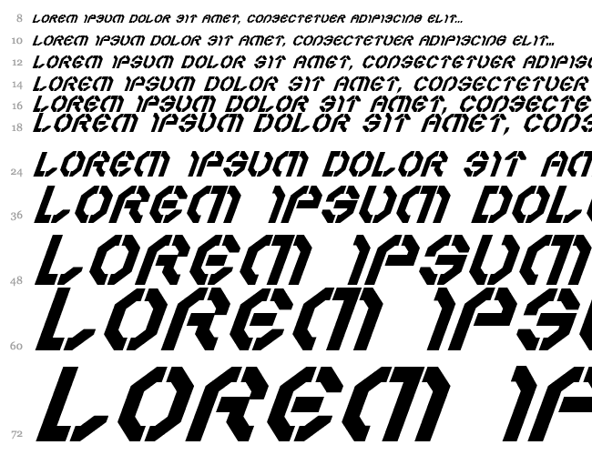 Year 3000 Bold Italic Водопад 