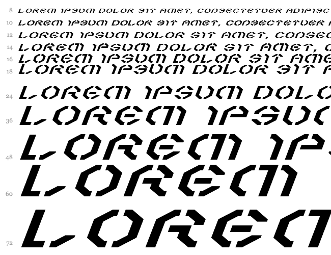 Year 3000 Expanded Italic Waterfall 