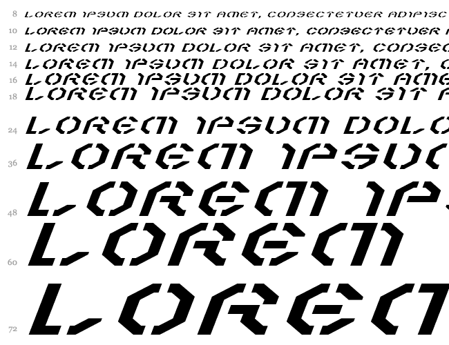 Year 3000 Expanded Italic Cascata 