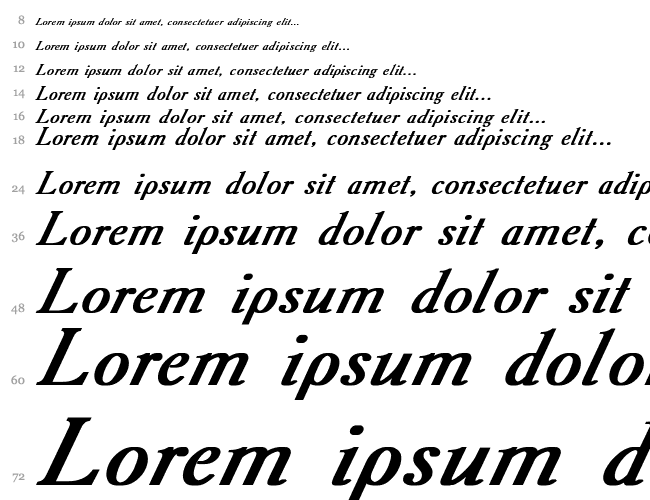 Academy Italic Cascata 