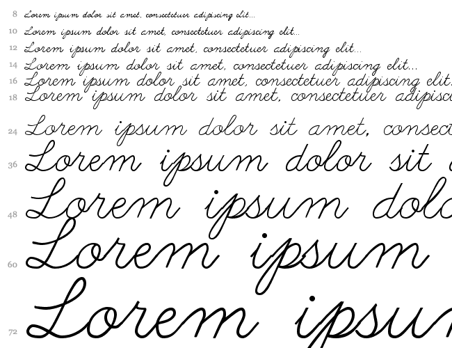 Abc Cursive Cascade 