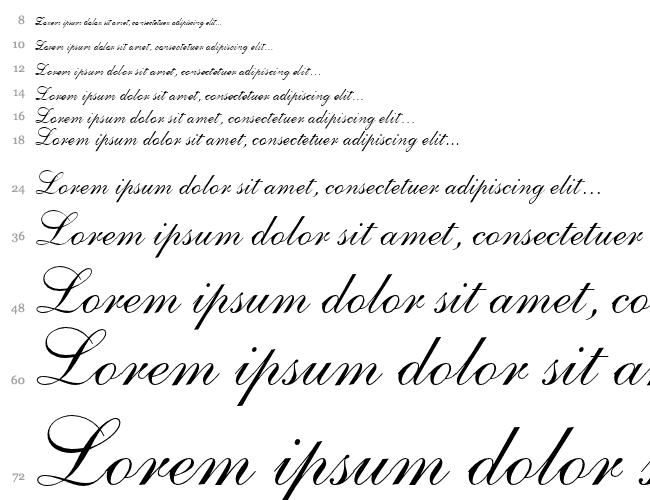 Allegretto Script One Cascade 