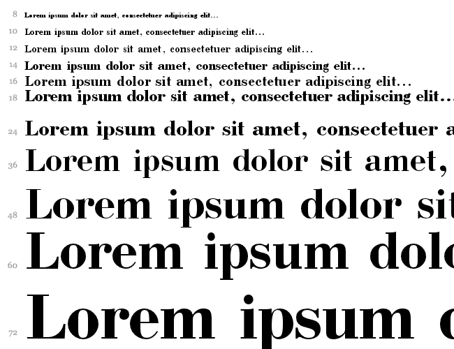 Bodoni Водопад 