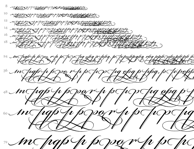 Bickham Script Alt Three Wasserfall 