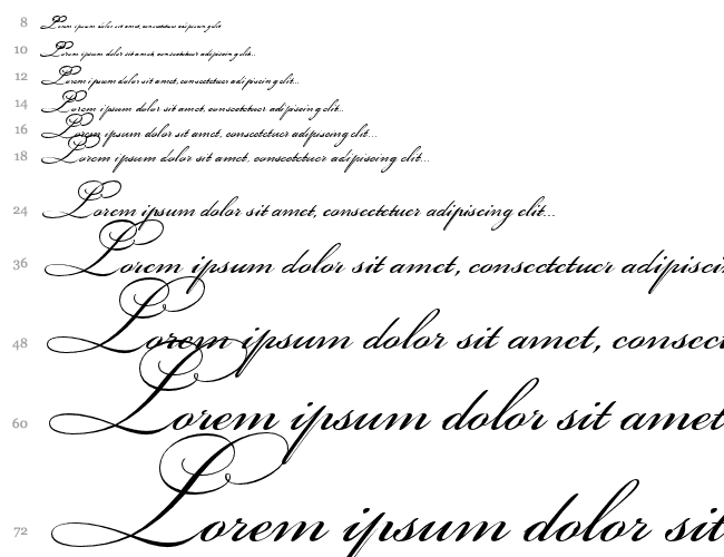 Bickham Script Two Водопад 