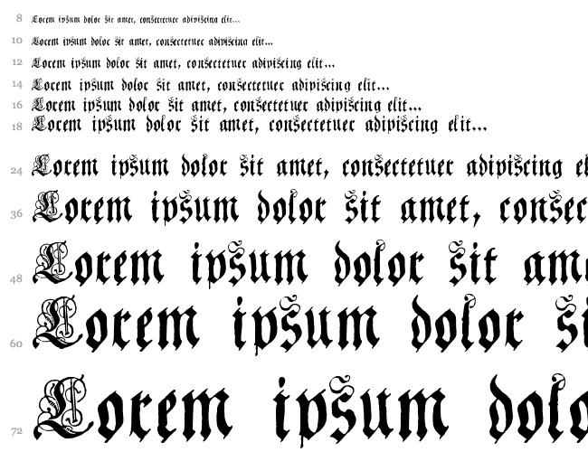 CoelnischeCurrentFraktur Cascade 