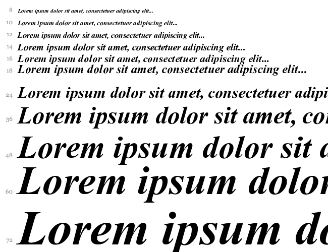 Dabbington Bold Italic Водопад 