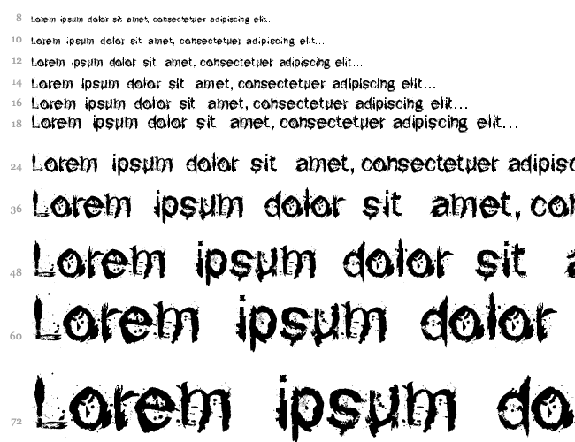 F-Rotten Font Водопад 