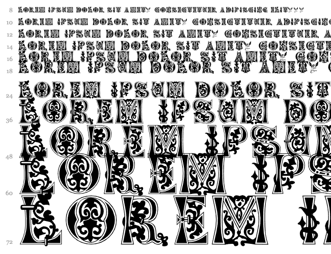 Floral Majuscules, 11th c. Водопад 