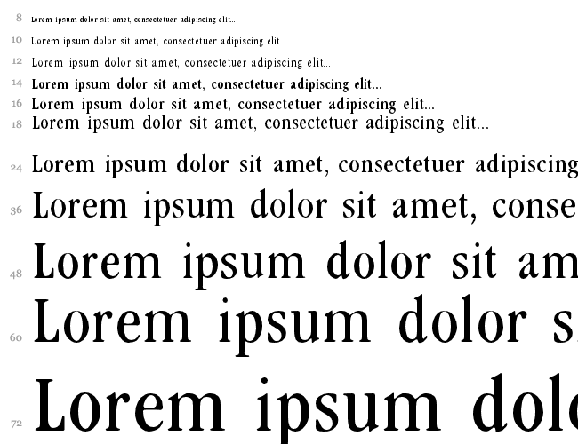 Garamond cond Водопад 