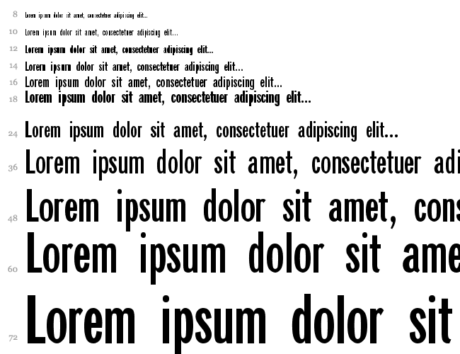 Gazeta Sans Serif Cascata 