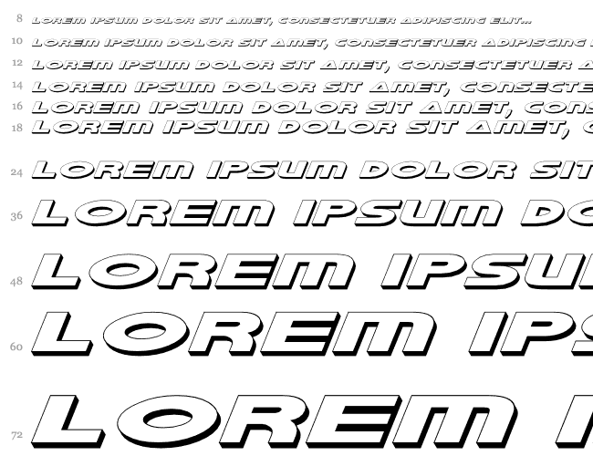 Galant Shadow Italic Wasserfall 