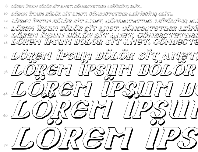 Holy Empire Shadow Italic Wasserfall 