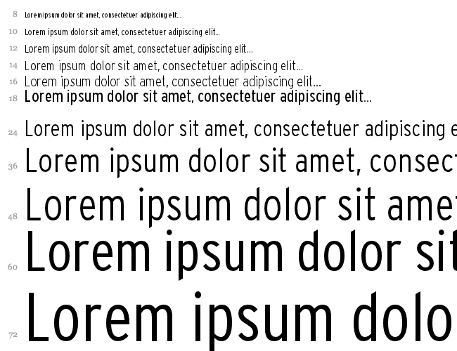 InterstateLightCondensed Водопад 