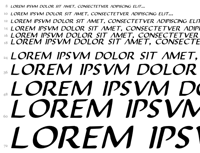 Justinian Italic Waterfall 