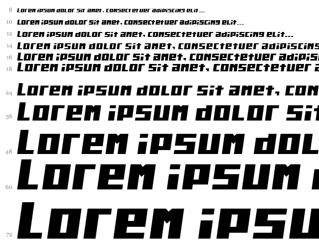 Kiloton Condensed Italic Cascata 