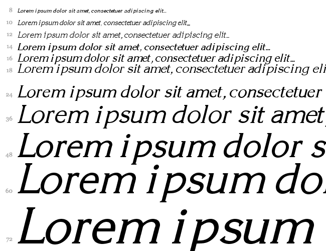 Korinna-Italic Водопад 