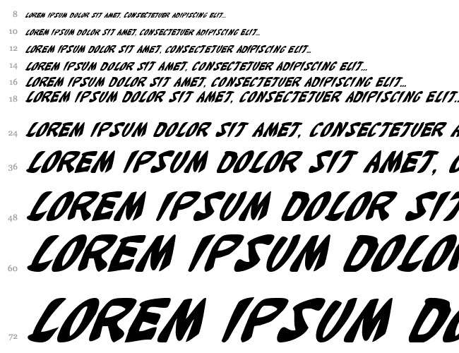 Katana Italic Wasserfall 