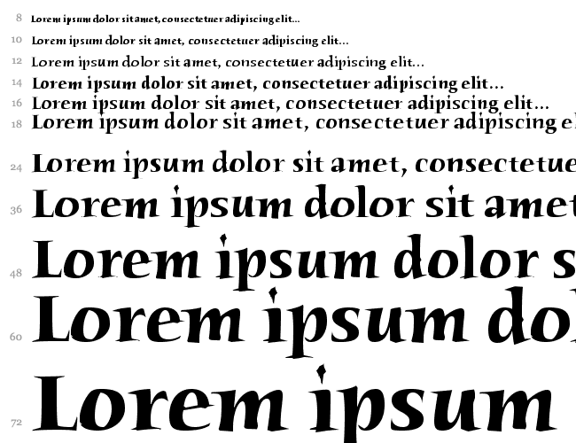 Humana Serif ITC Light Водопад 