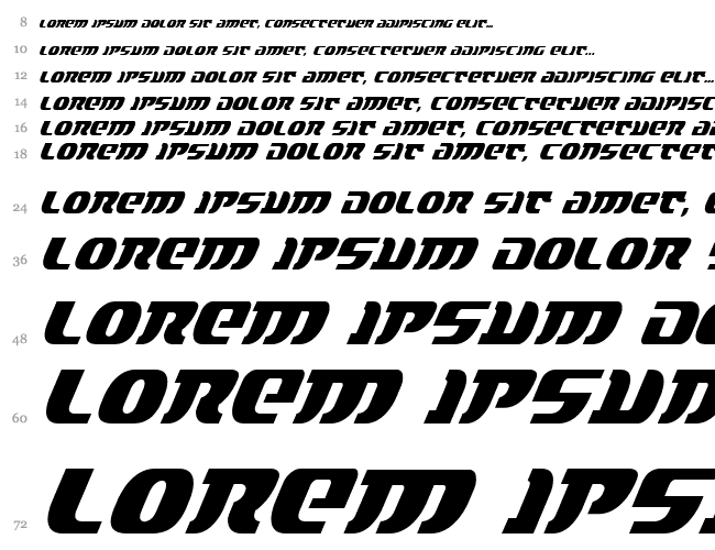 Lord of the Sith Cond Italic Водопад 