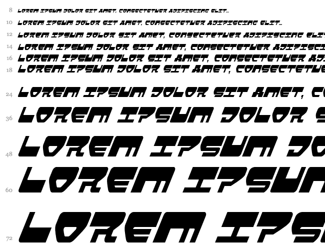 Loveladies Condensed Italic Wasserfall 