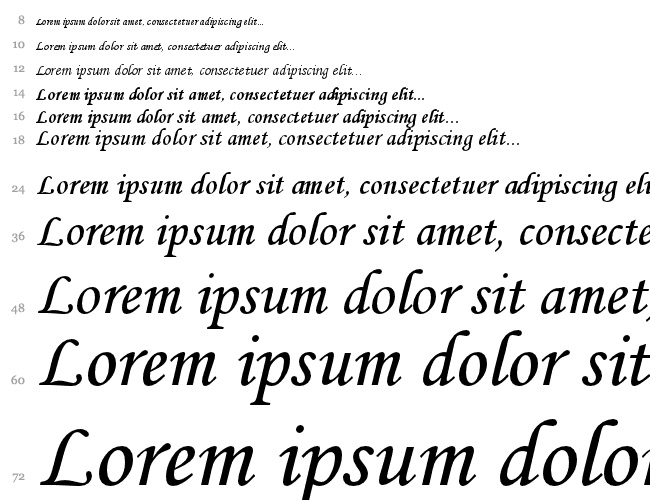 Monotype Corsiva Водопад 