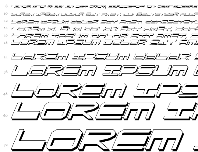 QuickGear Shadow Italic Waterfall 