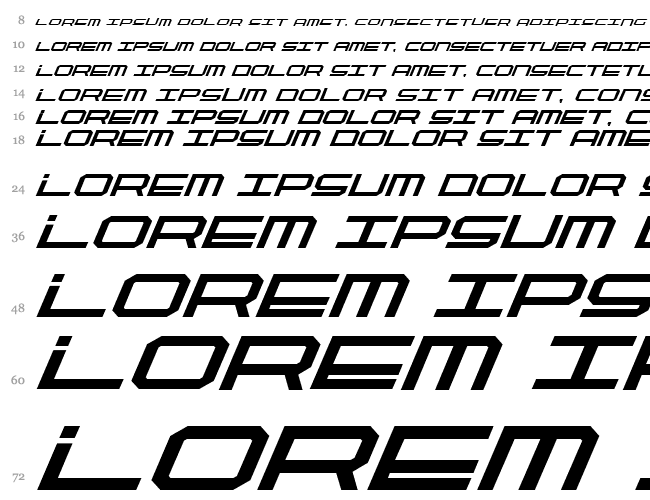 QuickTech Bold Italic Cachoeira 