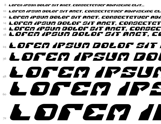 Replicant Expanded Italic Cascade 