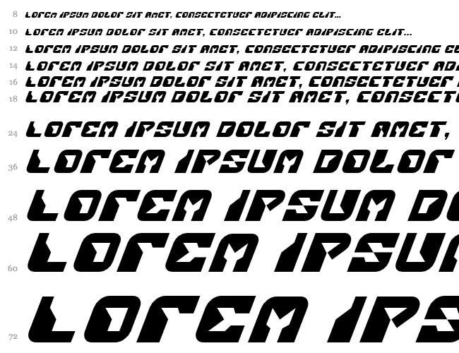 Replicant Italic Cascade 