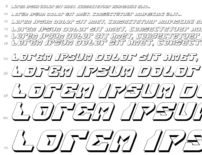 Replicant Shadow Italic Cascade 