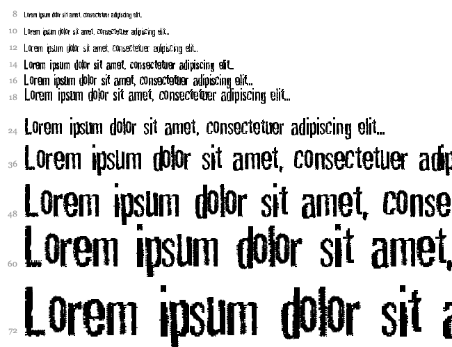 Rubbing Font Cascata 