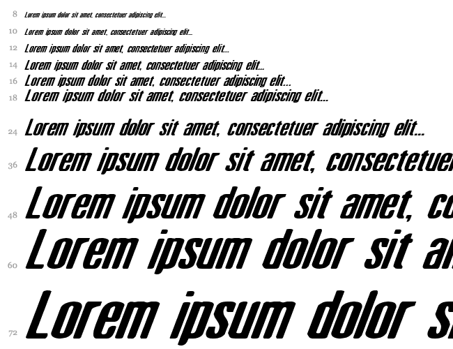 Sister Europe Wide Italic Cascade 