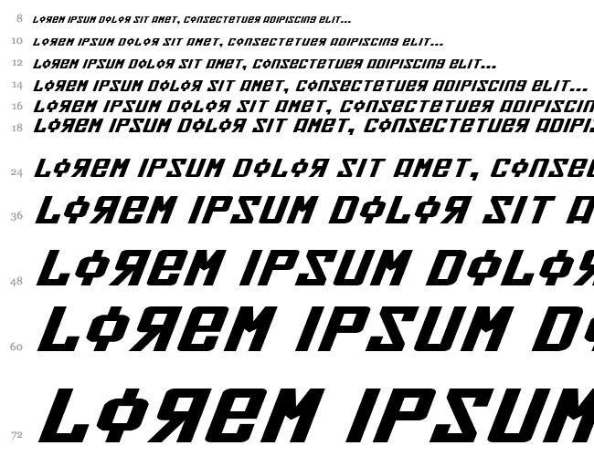 Soviet X-Expanded Italic Waterfall 