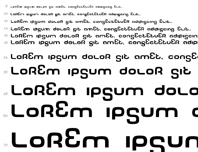 Tech Font Cascade 