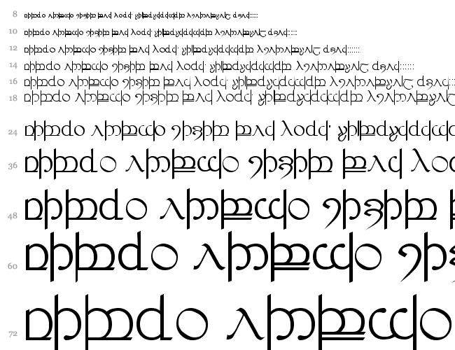 Tengwar 03 Cascade 