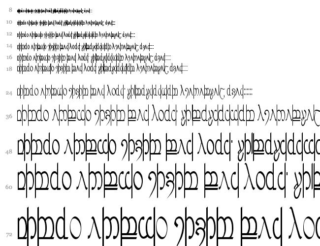 Tengwar 05 Cascada 