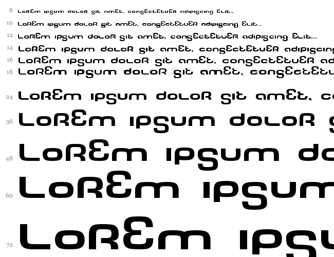 Tech Font Wide Водопад 