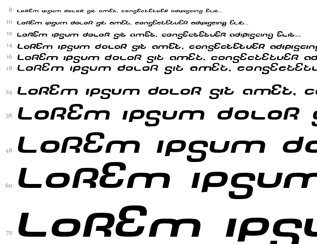 Tech Font Wide Водопад 