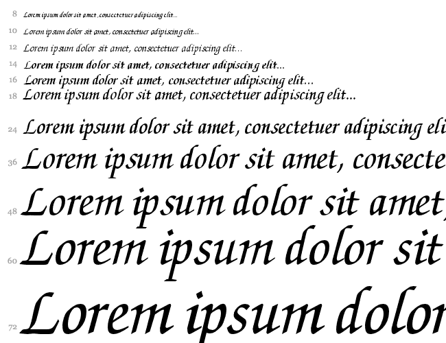 ZurichCalligraphic Водопад 