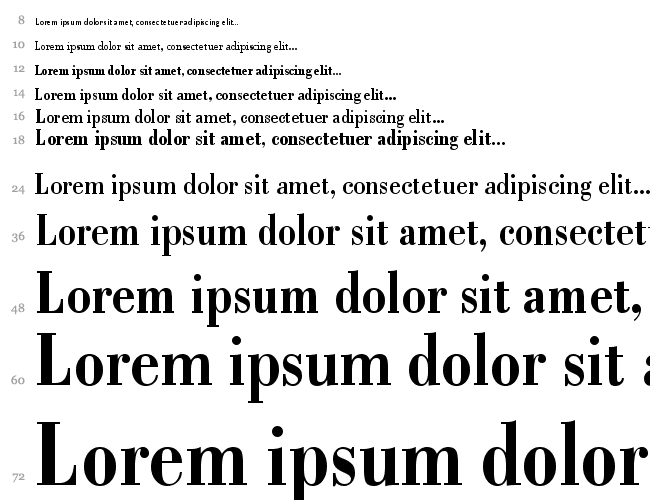 Bodoni BdCn BT Водопад 