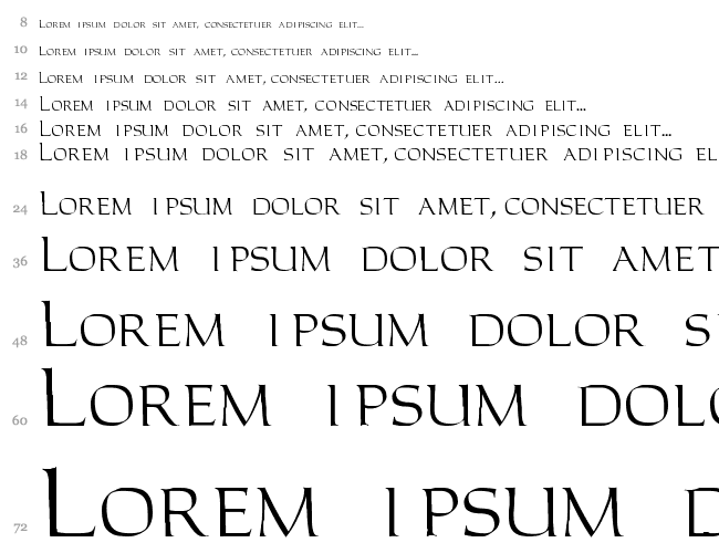 CarolusRomanFont Cascade 