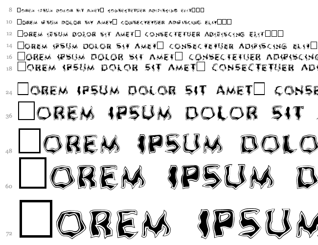 Ghoul Outline Fill Cascata 