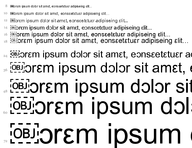 IPA Font Водопад 
