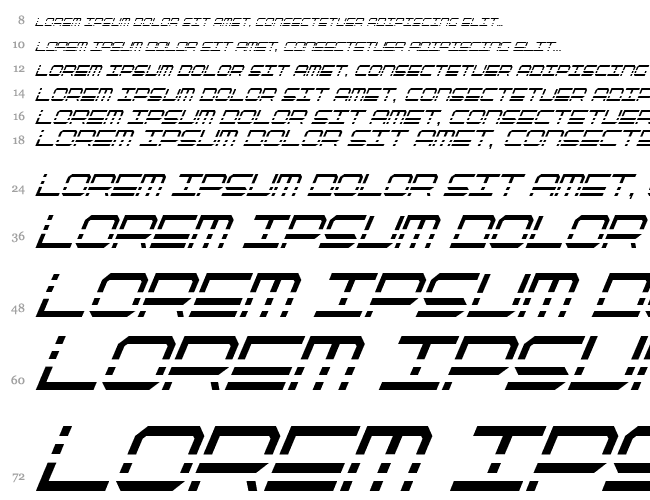 QuickQuick Condensed Italic Cascade 